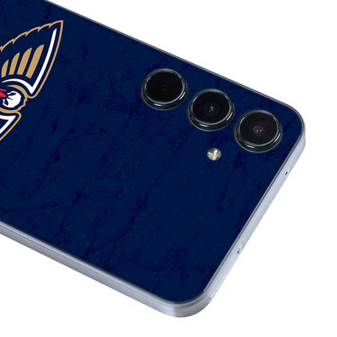NBA New Orleans Pelicans Distressed Galaxy A35 5G Skin